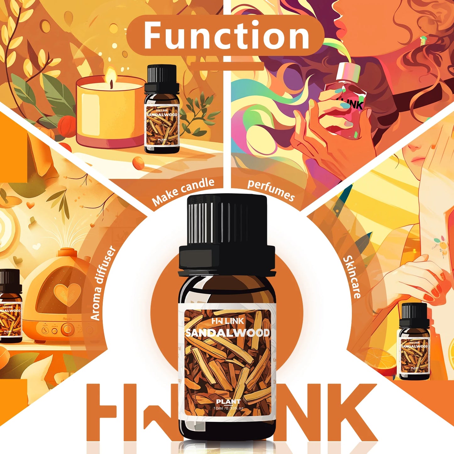 100% Pure Sandalwood Essential Oil