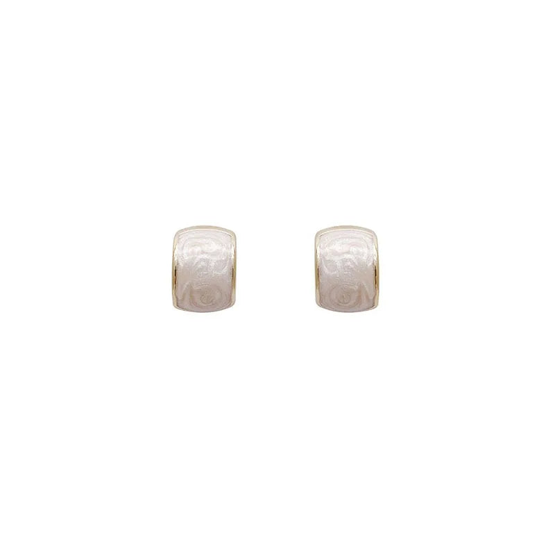 Exquisite Geometry Arc C Shaped Stud Earrings