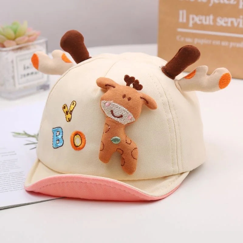 Cute Giraffe Baby Duckbill Hat