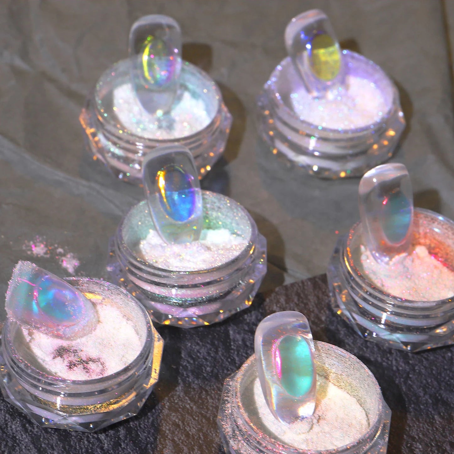 Nail Glitter Aurora Ice Transparent