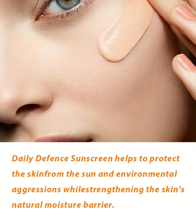Orange sunscreen lotion moisturizer anti-aging