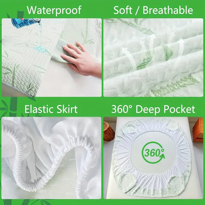 Waterproof Bamboo Mattress Cover