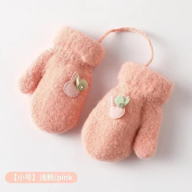 Baby Mohair Plush Thick Gloves