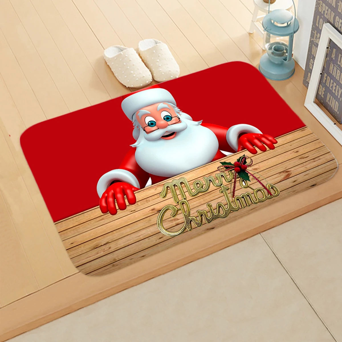Christmas Door Mat Santa Claus