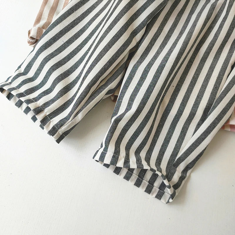Children's Vintage Linen Cotton Stripe Pants