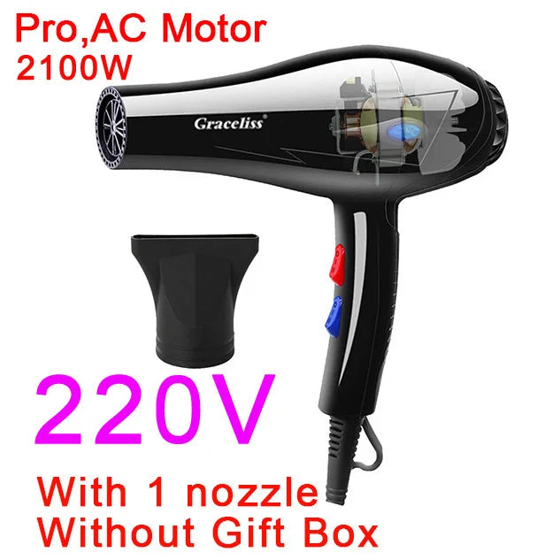 Original EU Plug Hot Cold Wind Professional Hair Dryer Blow dryer Hairdryer For Hair Salon for Household Use