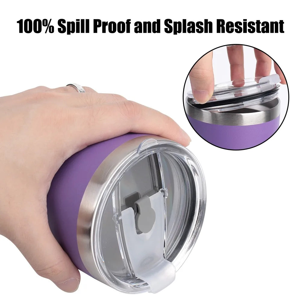 20oz/590ML Thermo Cafe Coffee Mug Car Thermos Mug Leakproof Travel Thermo Cup for Tea Double Stainless Steel Hot and Cold Cup