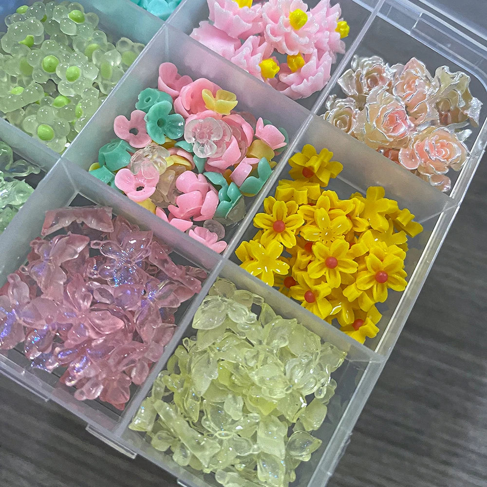 3D Multi-Shapes Flower Butterfly Nail Art