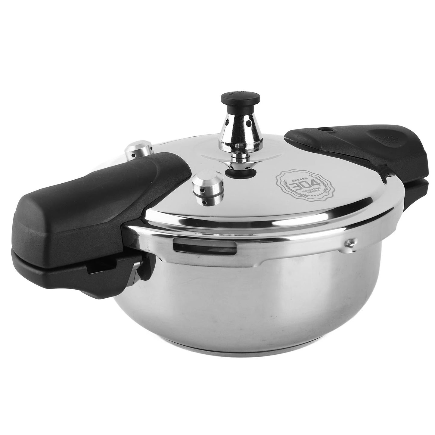 1.8L Pressure Cooker Stainless Steel Safe Explosion Proof 1.8LPressure Cooker Oyster Fish Head Pot for Gas Stove Indu