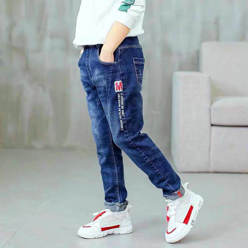 Teenager Boys Slim Fit Casual Trousers
