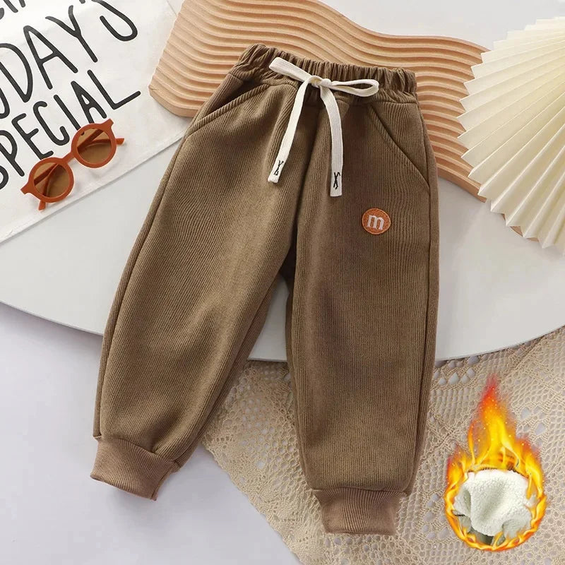 Thickened Fleece Children's Wear Pants