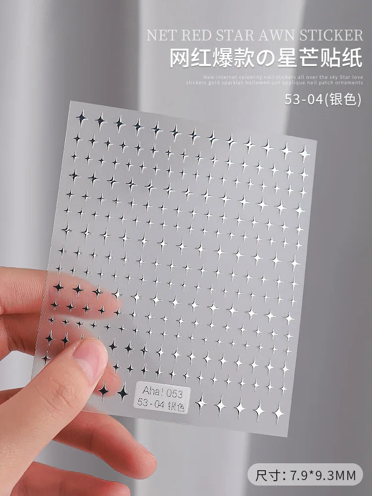 3D Star Nail Art Stickers