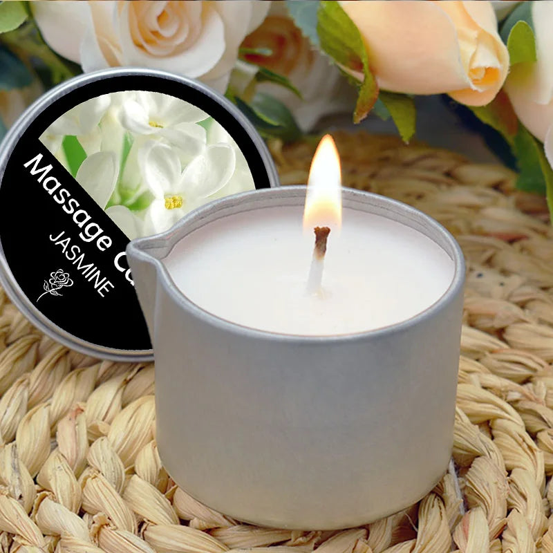 1pc Scented Candles,Low Temperature Massage Essential Oil Candle,Suitable for Bedroom Bathroom,SPA Flirtation Romantic home