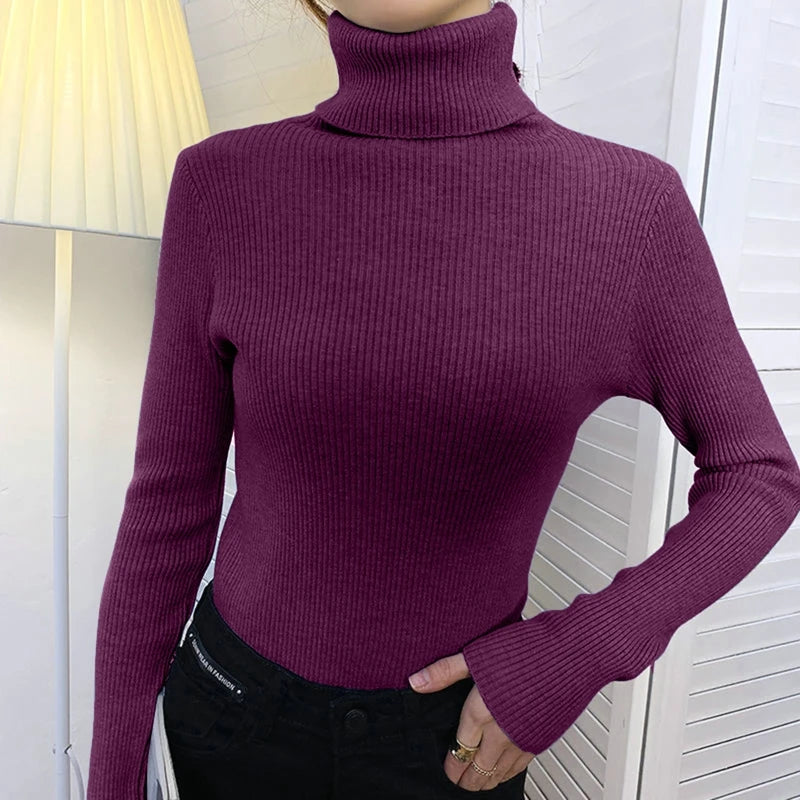 Women Knitted Cashmere Jumpers Soft Sweater