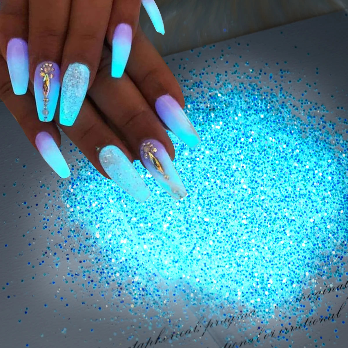 Luminous Nail Powder Glow In The Dark