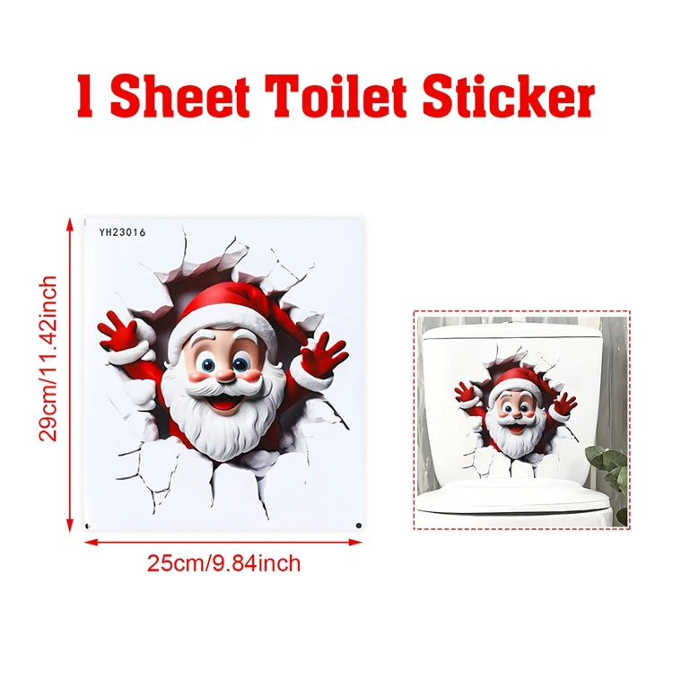 Christmas Toilet Sticker
