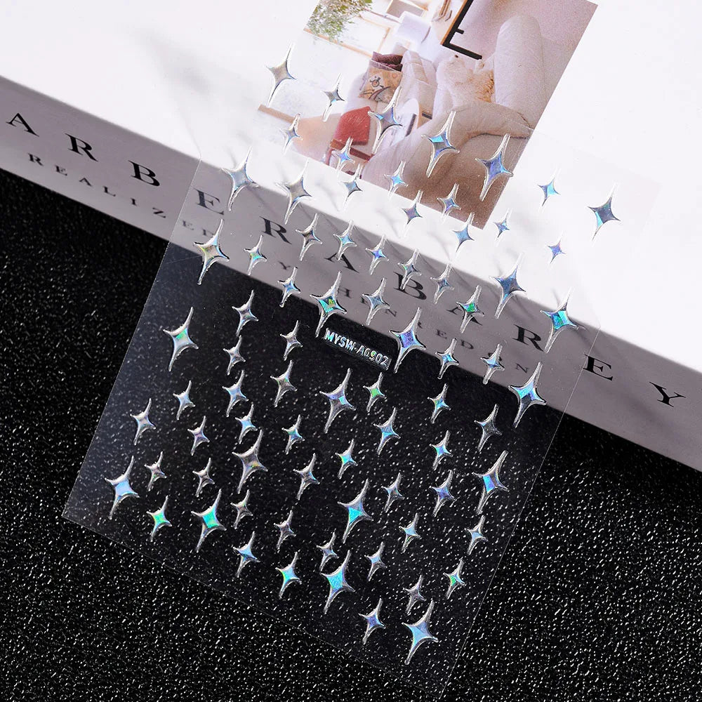 3 D Bronzing Nail Art Sticker