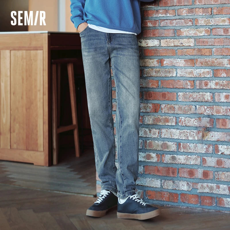 Hong Kong Style Trendy Slim Fit Jeans For Men