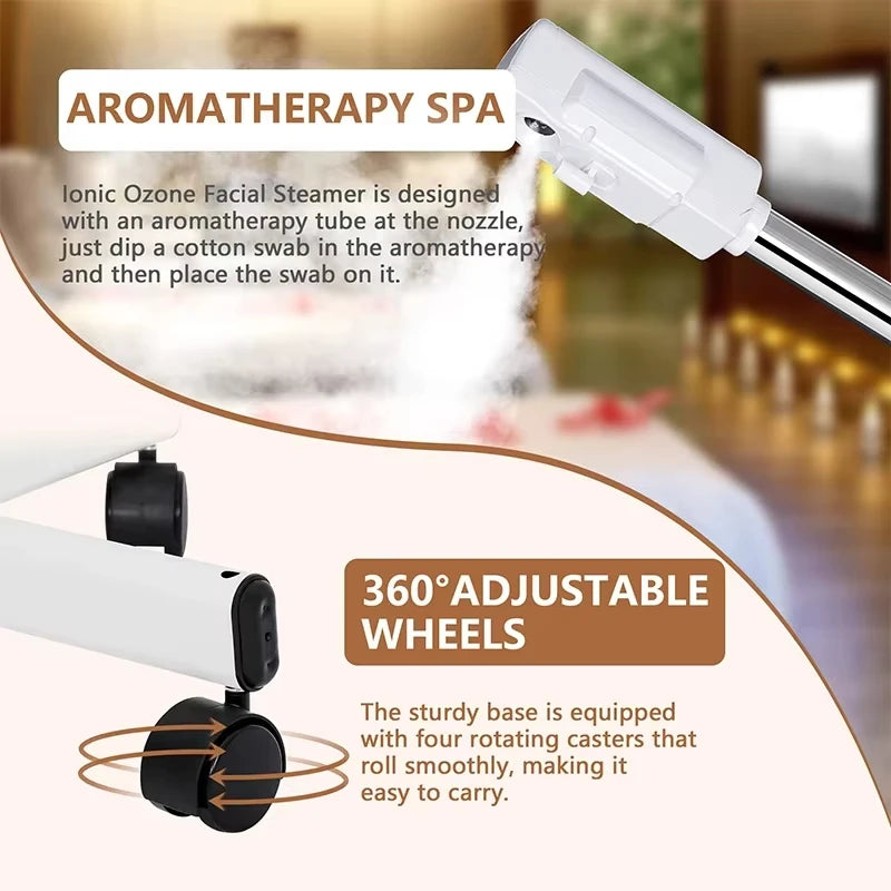 LESEN Hot Facial Steamer Warm Mist Humidifier for Face Cleaning Vaporizer Ozone Salon Home Spa Sprayer Skin Care Whitening