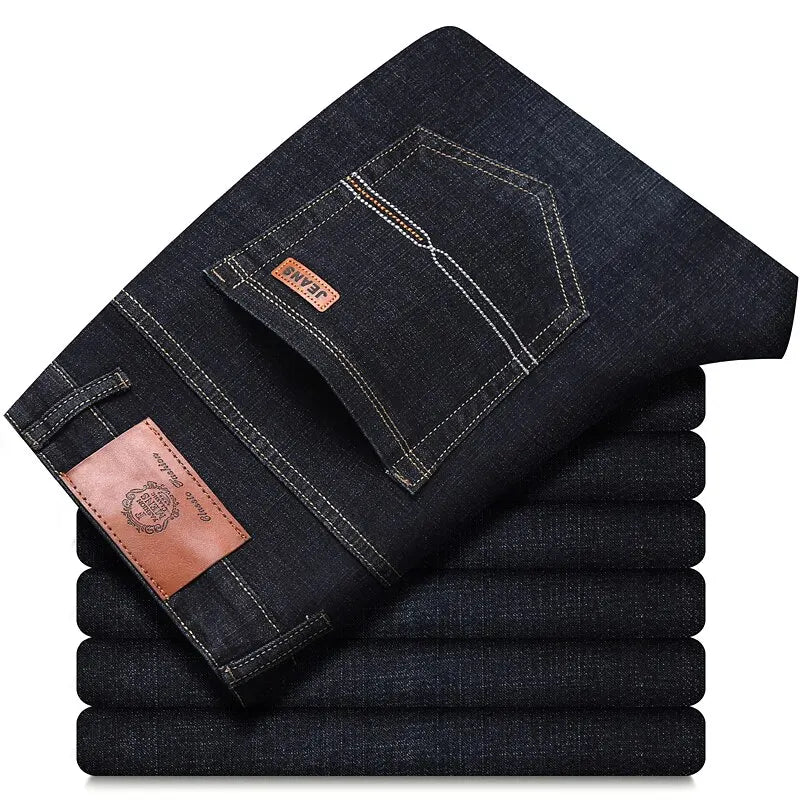 Soft Straight Denim Pants For Men