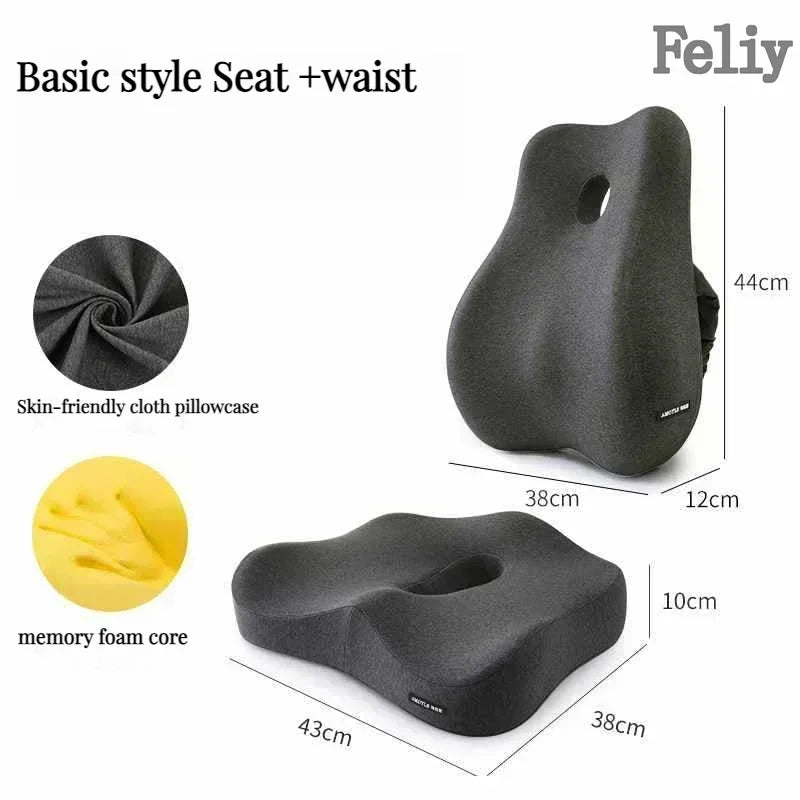 Memory Foam Car Seat Support Waist Cushion