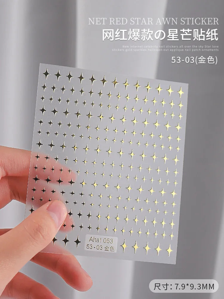 3D Star Nail Art Stickers
