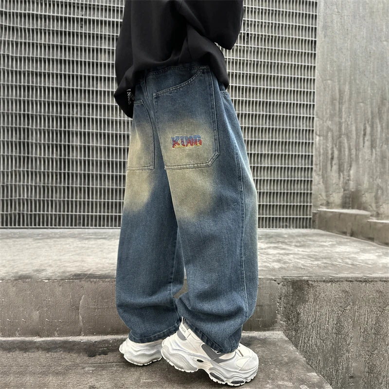 Children Vintage Baggy Denim Pants