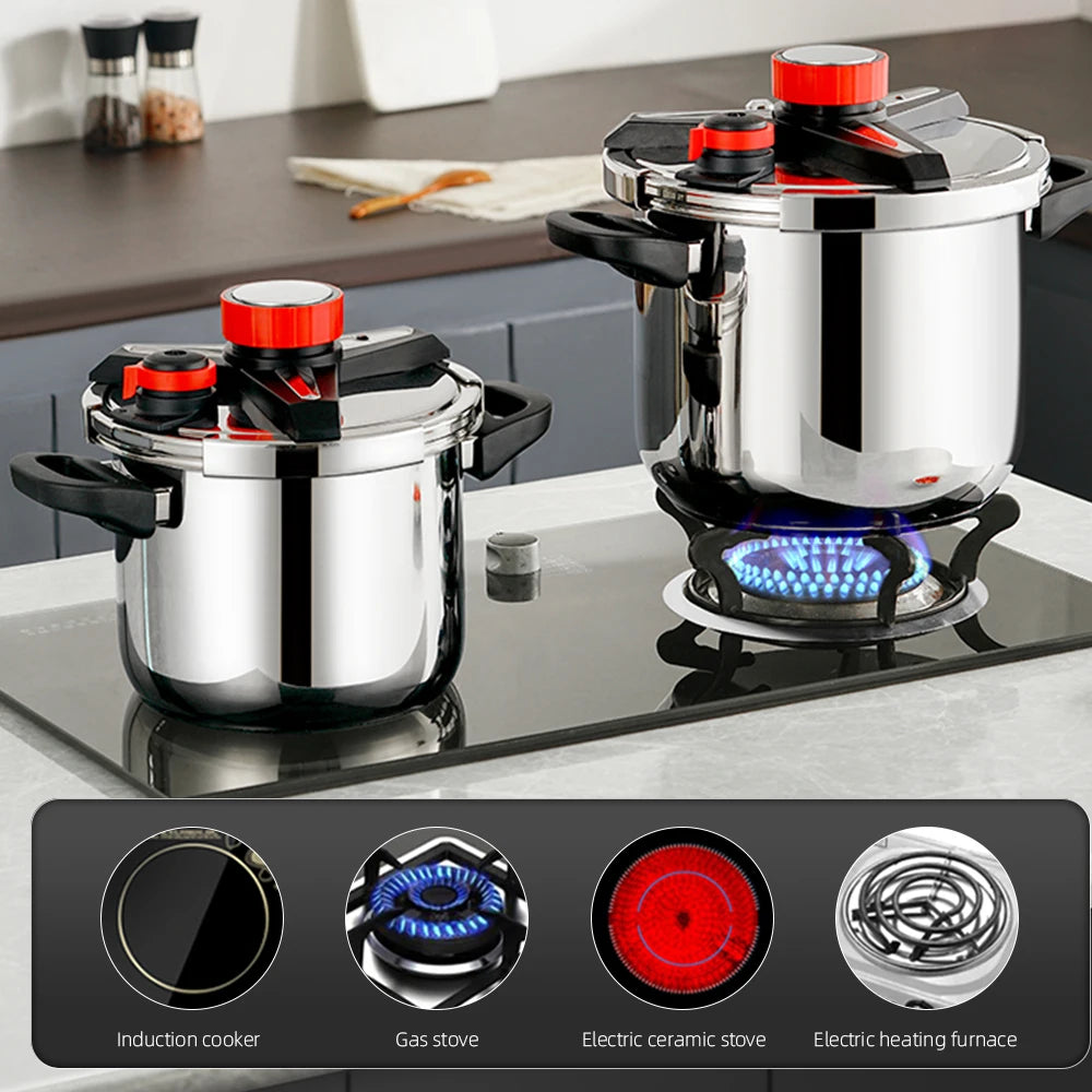 New Household Stainless Steel Pressure Cooker Small Explosion Proof Pressure Cooker 304 Stainless Steel Kitchen Pressure Cookers