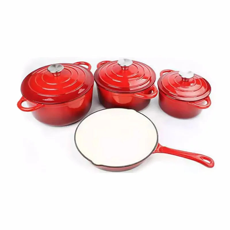 Hot Deals Iron Cast Cookware Multiple Sizes Sets Home Restaurant Enamelled Cast Iron Pot