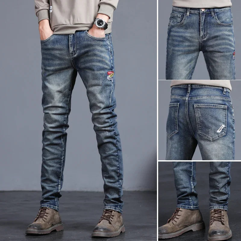 Korean Style Skin Fit Jeans For Men