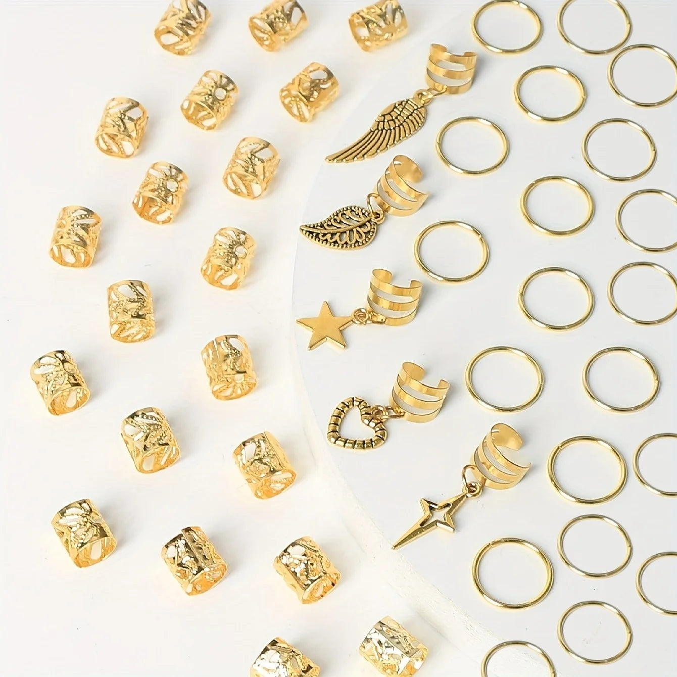 Alloy Braid Dread lock Hippie Style Hair Ring