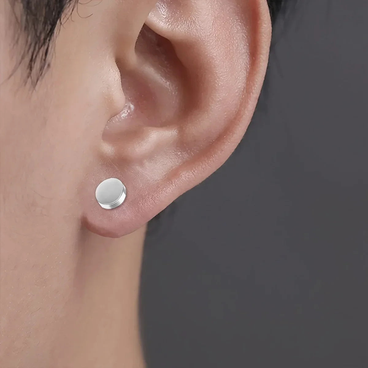 1 Pairs Crystal Strong Magnetic Ear Stud