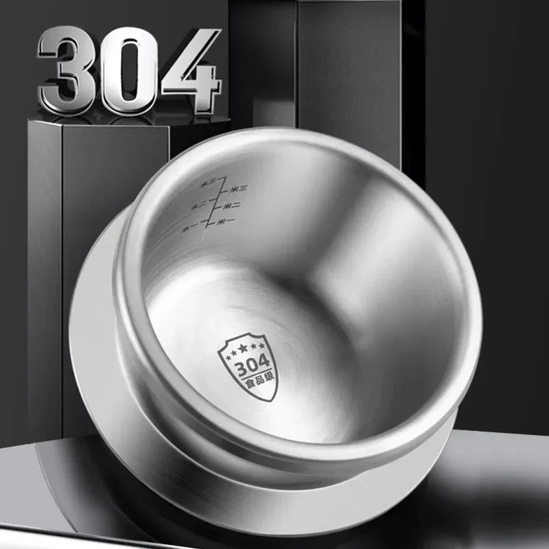 0.8-2L Outdoor Camping Small Pressure Cooker 304 Stainless Steel Portable Rice Cooker for Kitchen Cooking Tool Pressure Cooker