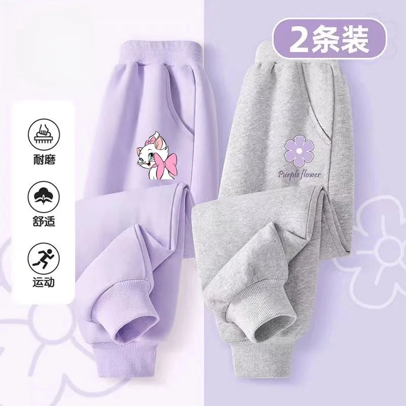 Casual Children Cartoon Print Pants