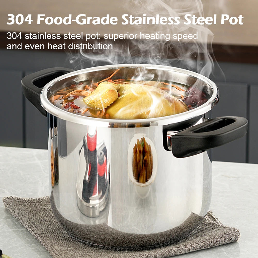 New Household Stainless Steel Pressure Cooker Small Explosion Proof Pressure Cooker 304 Stainless Steel Kitchen Pressure Cookers