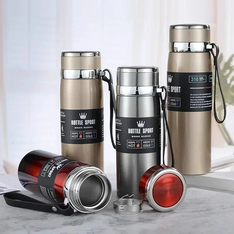 1L Thermal Water Bottle Keep Cold and Hot Water Bottle Thermos for Water Tea Coffee Vacuum Flasks Stainless Steel Thermos Bottle