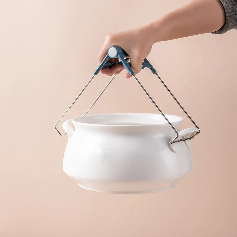 Tongs Kitchen Steamer Kitchens Accessories Clip Bbq Home Accessory Microwave Oven Tray Anti-slip Pot Clamps Modern Utensils Bar