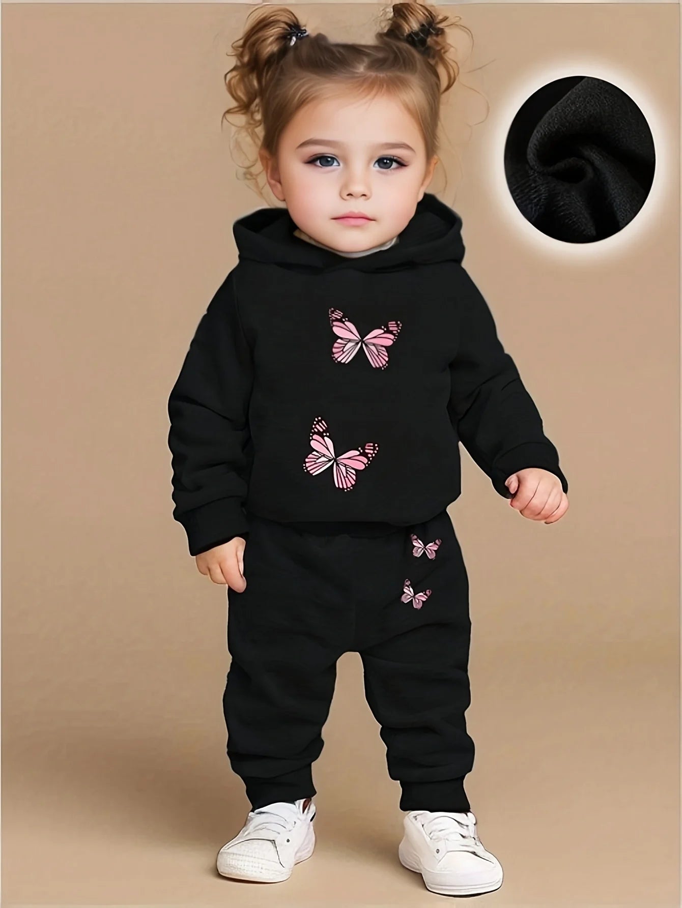 Butterfly Pattern Hoodie+Sports Pants