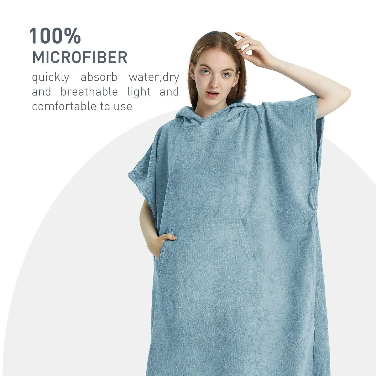 Quick-Dry Towel Hoodie Microfiber
