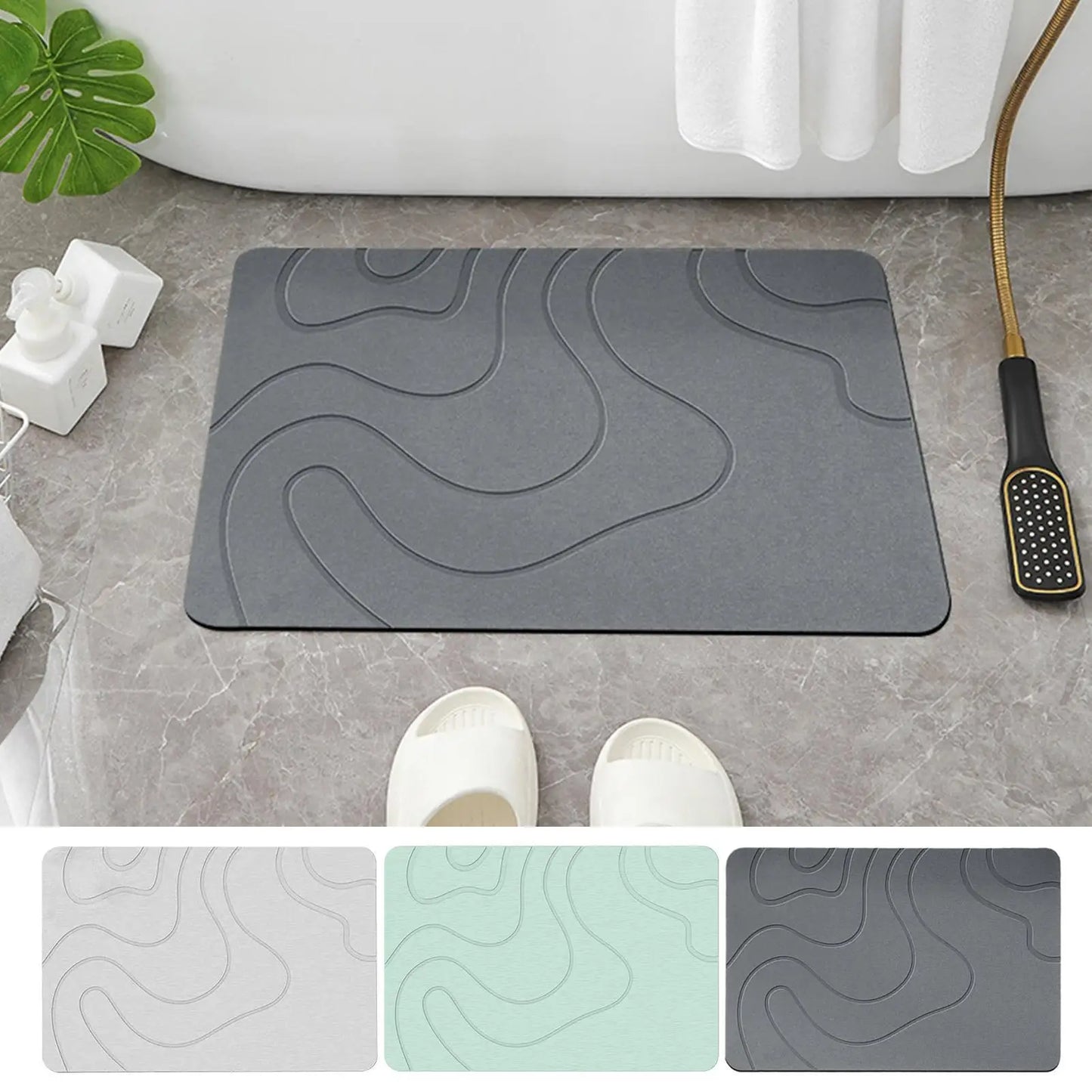 Quick drying Stone Bath Mat