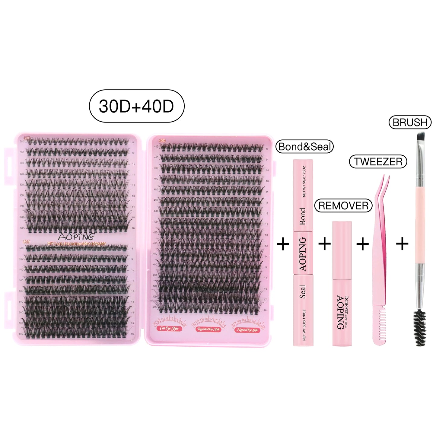 560 Clusters of Segmented False Eyelashes