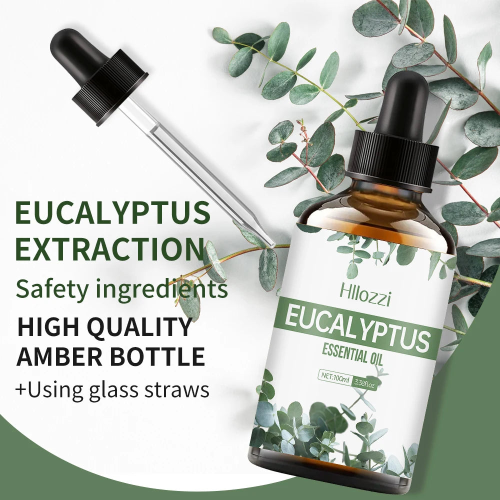 Eucalyptus plant essential oil face and body skin care