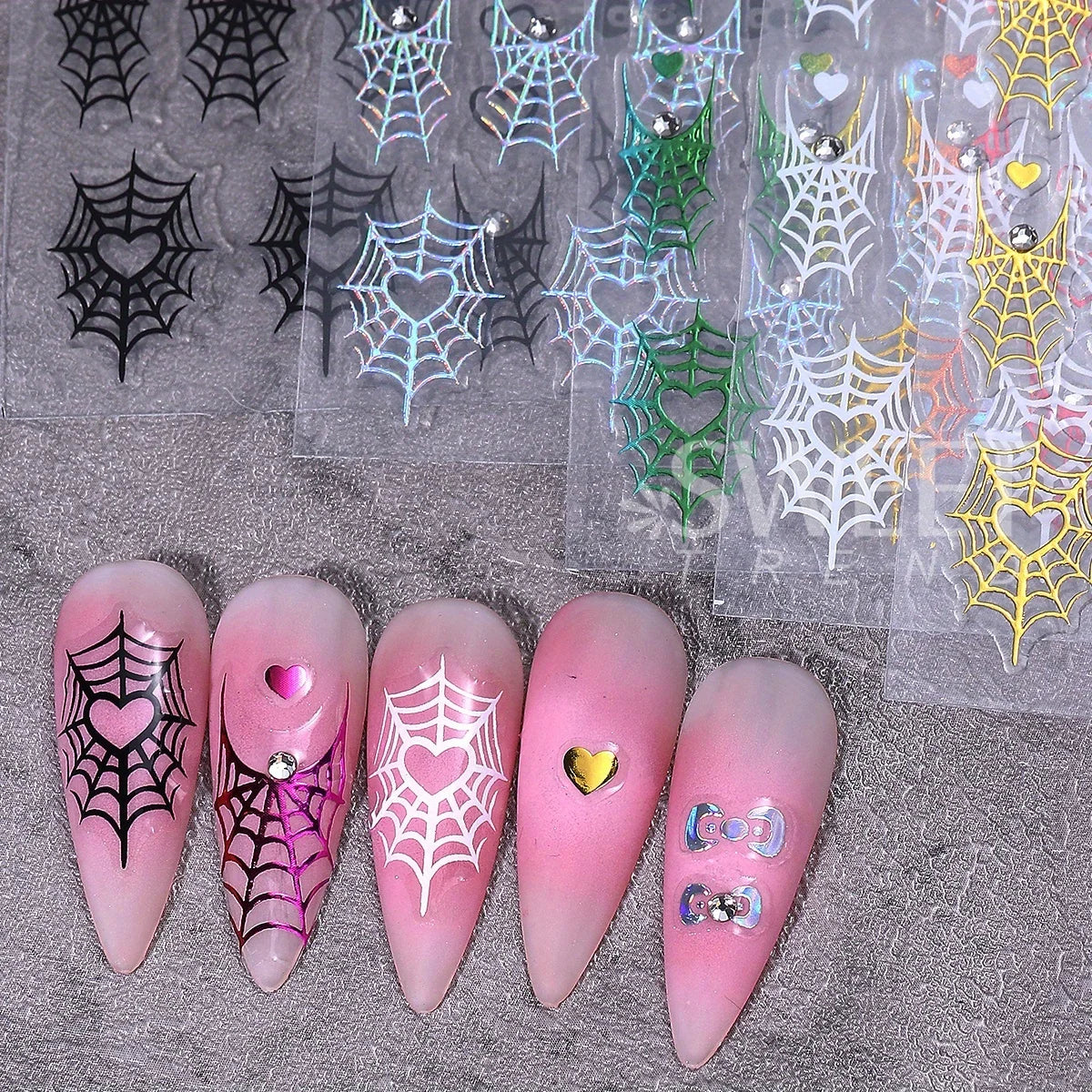 Halloween Spider Web Nail Sticker