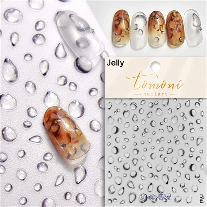 Soft Relief Decoration Nail Art Stickers