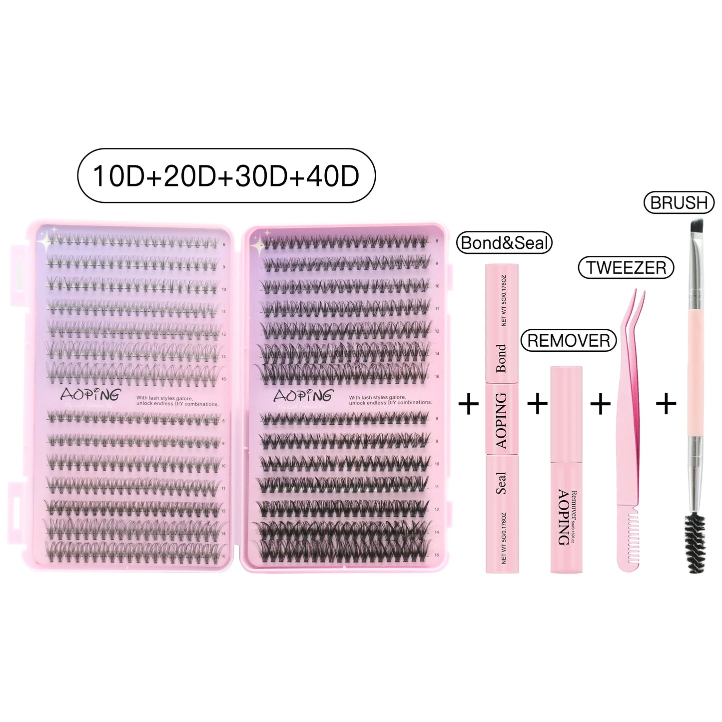 560 Clusters of Segmented False Eyelashes