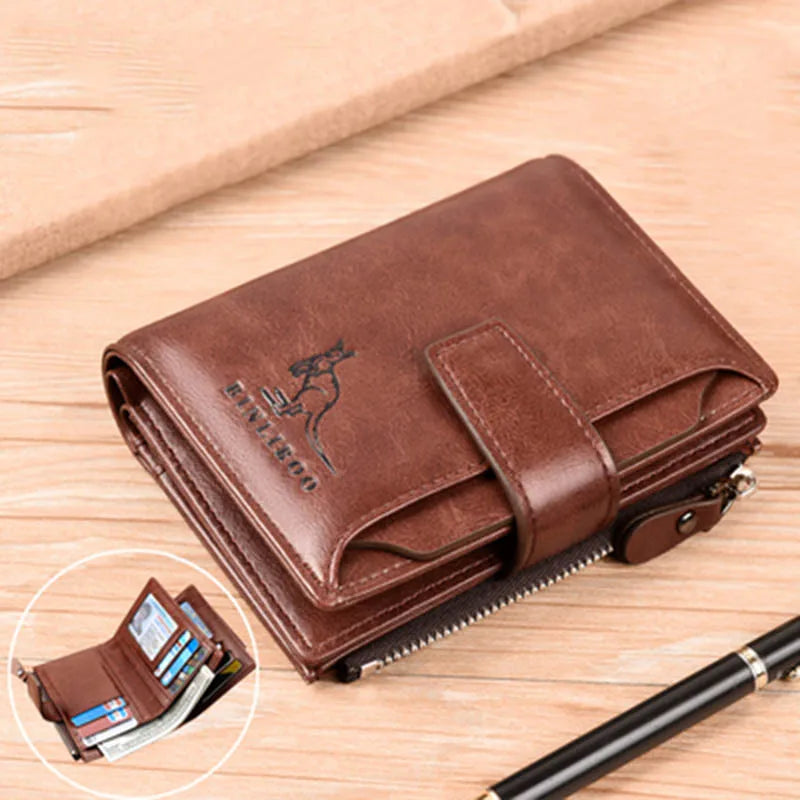 Leather Men's Luxury Zipper wallet