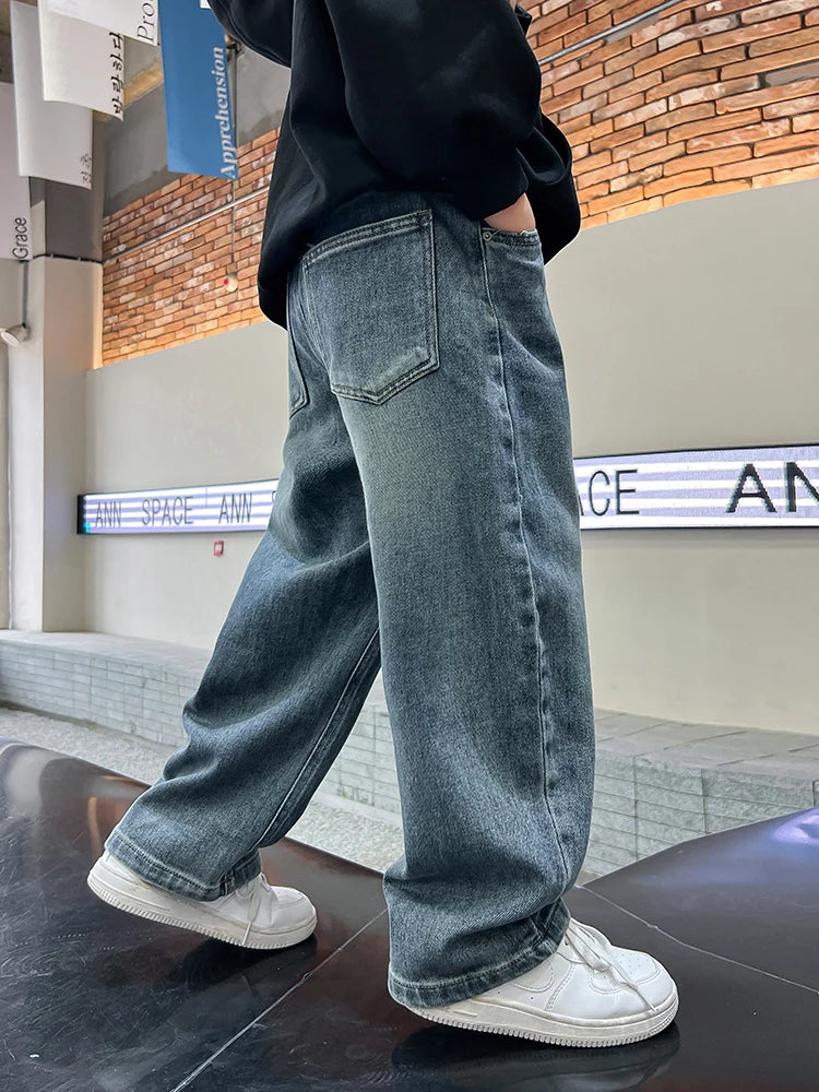 unisex fashion loose trousers jeans