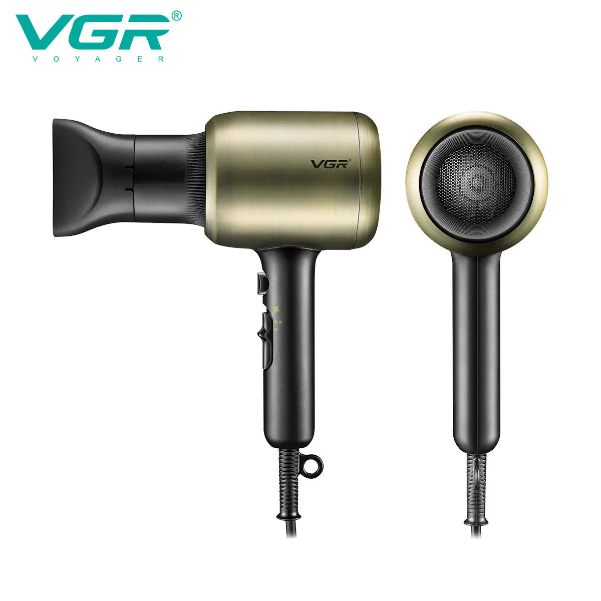 VGR professional hair dryer does not damage hair, strong wind speed dry 1800-2200W hair salon home styling air duct V-453