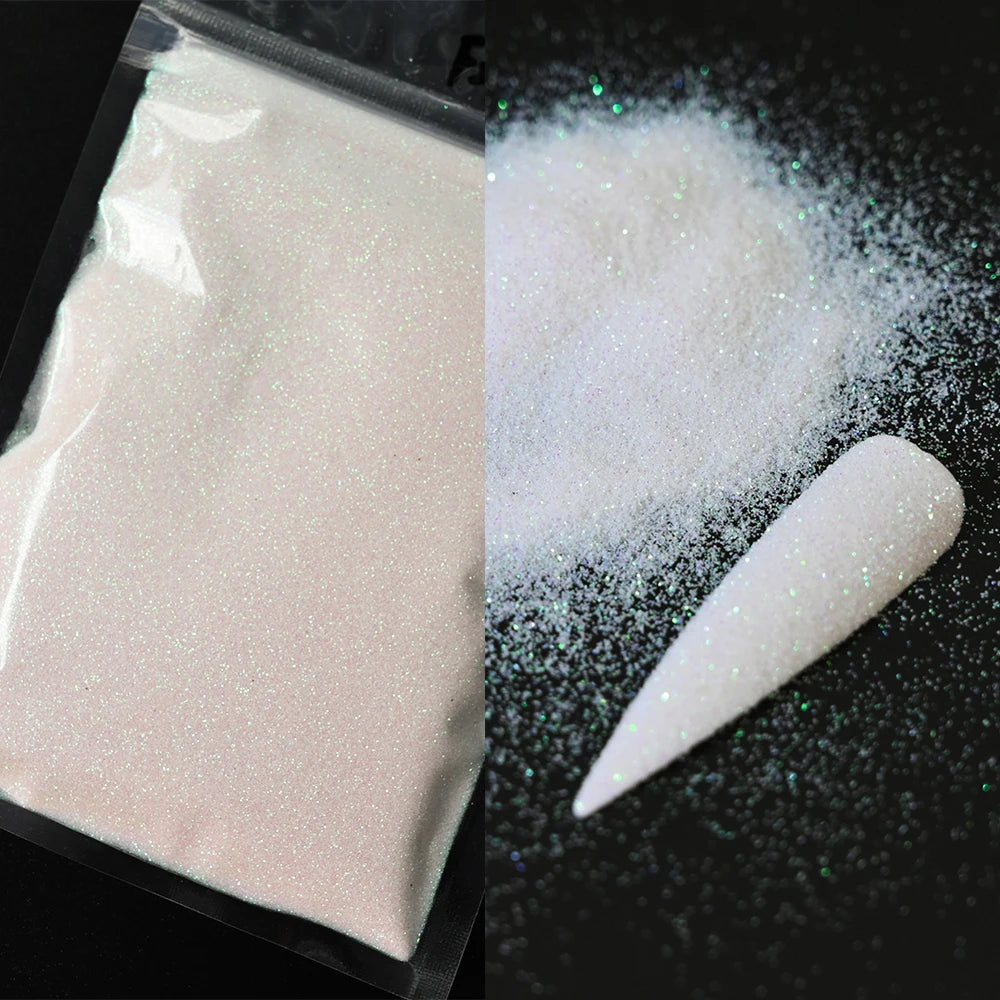 Glitter Snow White Nail Art Sugar Powder