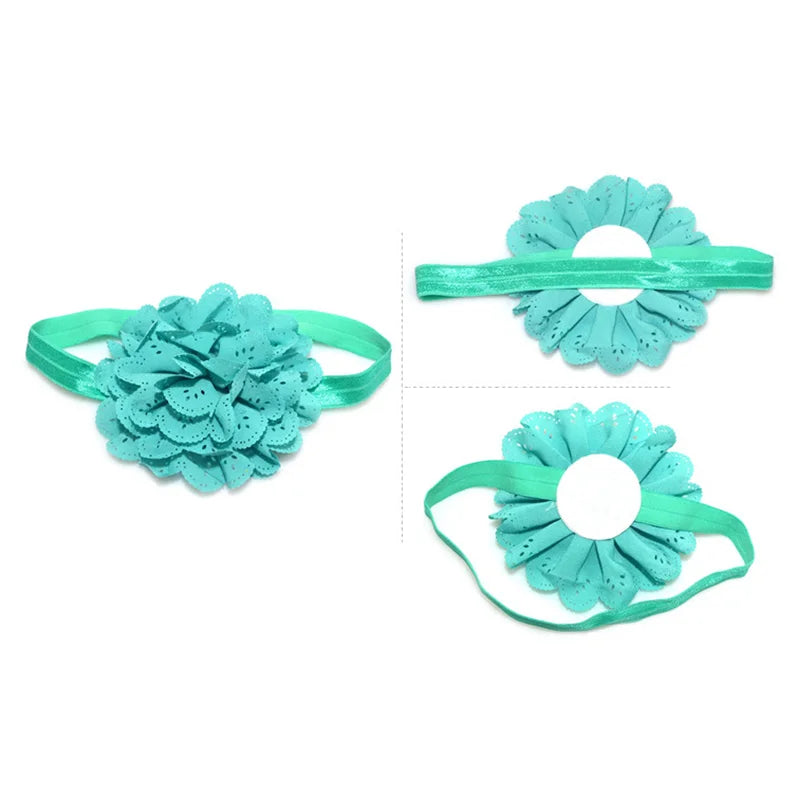 Kids Chiffon Birthday Party Dresses & Headband